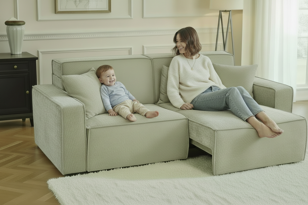 Houston Electric Sofabed Green 3 Seater