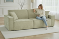 Houston Electric Sofabed Green 3 Seater