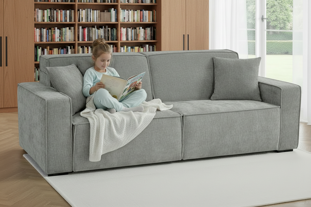 Houston Electric Sofabed Grey 3 Seater