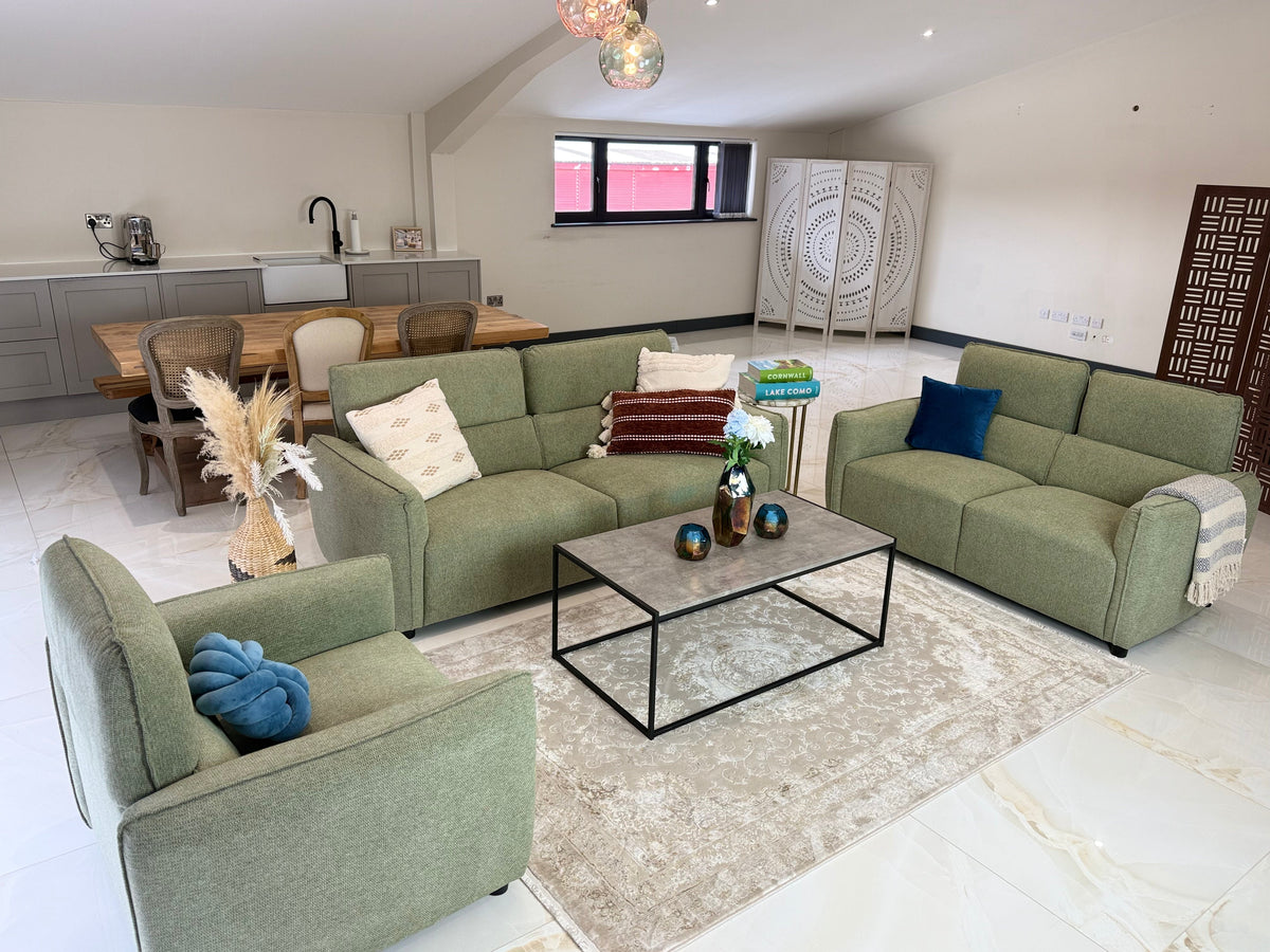 Ascot Sofa Green 3+2 Set